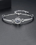 Round Halo Stone Bracelet