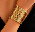 Layered Gold Wire Cuff