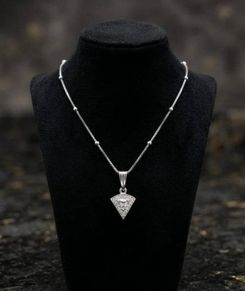 Clear Drop Pendant Necklace