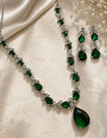 Green Drop Necklace Set