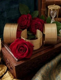 Gold Double Cuff Set
